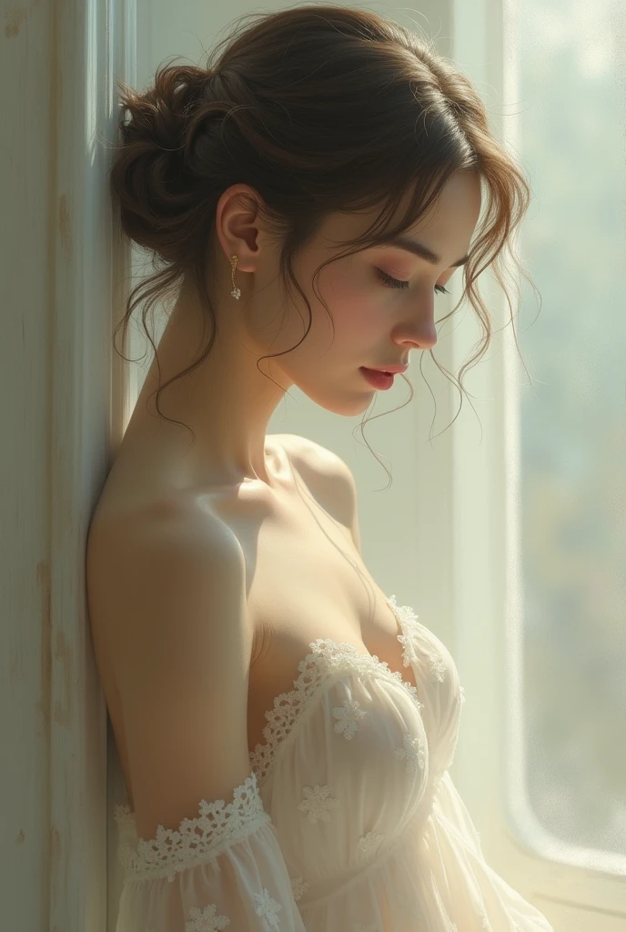 A nude girl