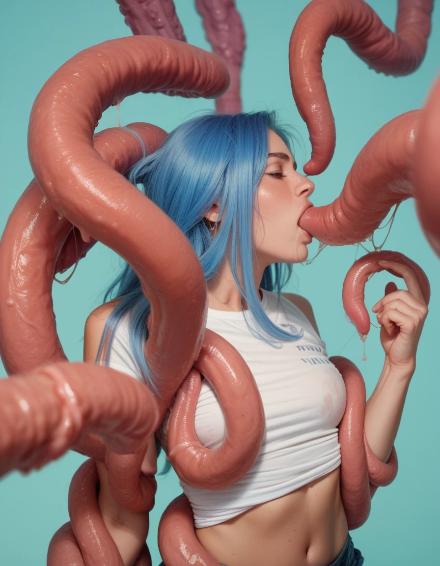 woman being raped by tentacles, nsfw, 