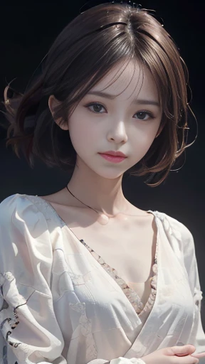 (8k, RAW Photo, Best Quality, Masterpiece:1.2), Ultra Detail, Super Resolution, (Realistic, Realistic Photo:1.37), Portrait, High Detail RAW Color Photo, Professional Photo, Extremely Detailed and Beautiful, Extremely detailed, 8k wallpaper, amazing and detailed, huge file size, official art, highly detailed CG unity 8k wallpaper, highly detailed beautiful girl, highly detailed face, highly detailed eyes, highly detailed skin, highly detailed fingers, highly detailed nose, very detailed detailed mouth , perfect anatomy, highly detailed background, highly detailed clothes, 1girl, (20:1.2), 20s, cute girl, realistic body, petite, fair skin, glowing skin , slim body, handsome body, black hair , short hair, (blunt bangs:1.2), smile, cute, youthful, cute face, realistic face, delicate eyes, drooping eyes, lingerie, see-through, earrings, looking at viewer, cowboy shot, facing front, standing posture, Contraposto, dynamic lighting, very large breasts, cowboy shot