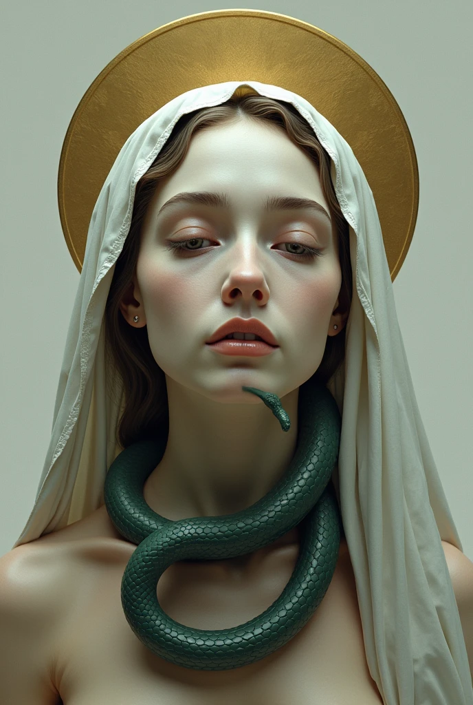 (extremadamente detallado, obra maestra, La mejor calidad), Estilo oscuro, intense illumination, rostro con arrugas, lengua larga, tentacle, deforme, monstruoso, un anciano con Colmillos finos, amenazante. mujer punk. Rococo composition. Luz de caravaggio