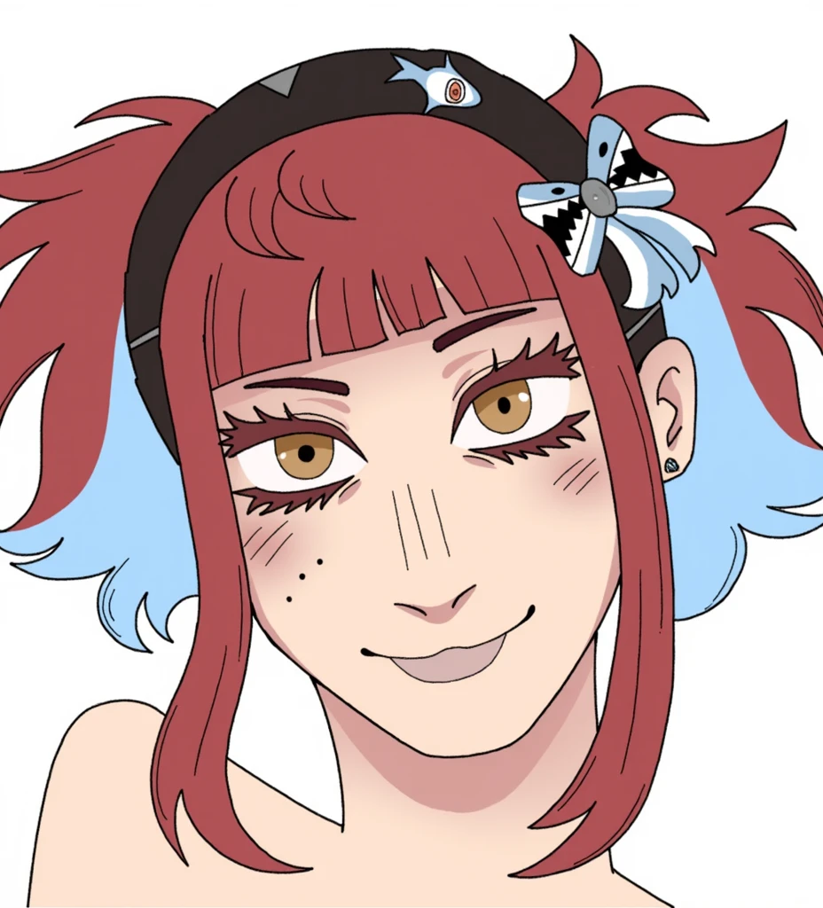 anime girl with orange hair and purple bra top posing for a picture, mihoyo art style, juri misaki, anime style portrait, anime moe artstyle, marin kitagawa fanart, in an anime style, anime catgirl, digital anime art!!, anime art style, anime style character, in anime style, cute anime catgirl