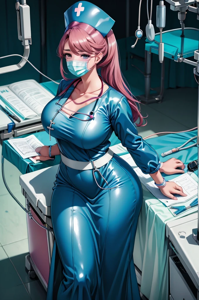 nurse uniform,hospital, latex nurse suit,nurses,busty,elbow gloves,labcoat,black hair woman,pink eyes , gigantic ,medical instruments,asian nurse,two nurses,speculum,examination room,oversize ,big ass ,strap on, lay on table ,legs spreaded,giving birth,gyno chair , dentist,Milf,latex,blue uniform,oversize breasts,diaper