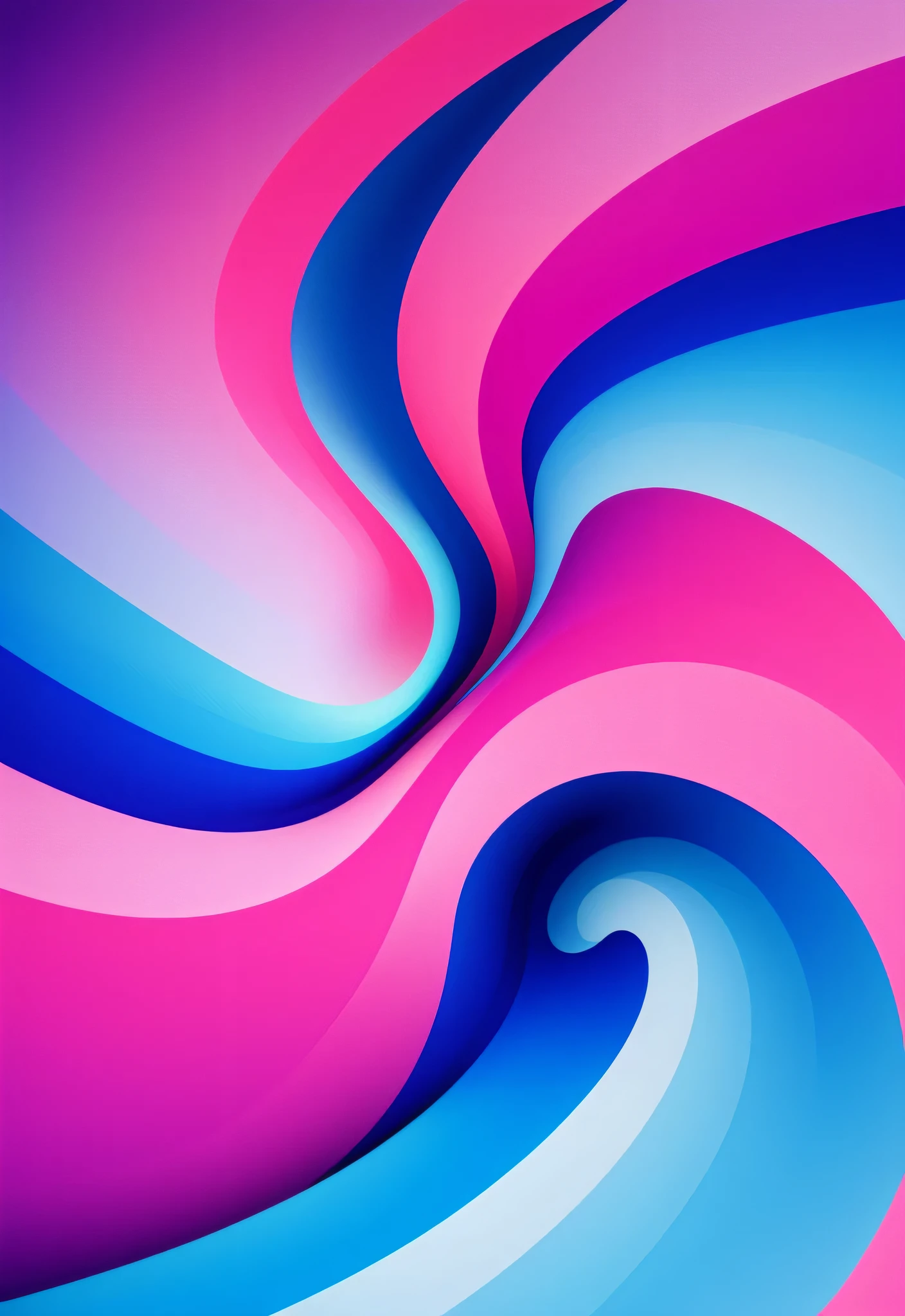 abstract image of a pink and blue background with a curved curve, gradients and soft light, abstract concept, amazing wallpaper, beautiful smooth background, amazing contrasting background