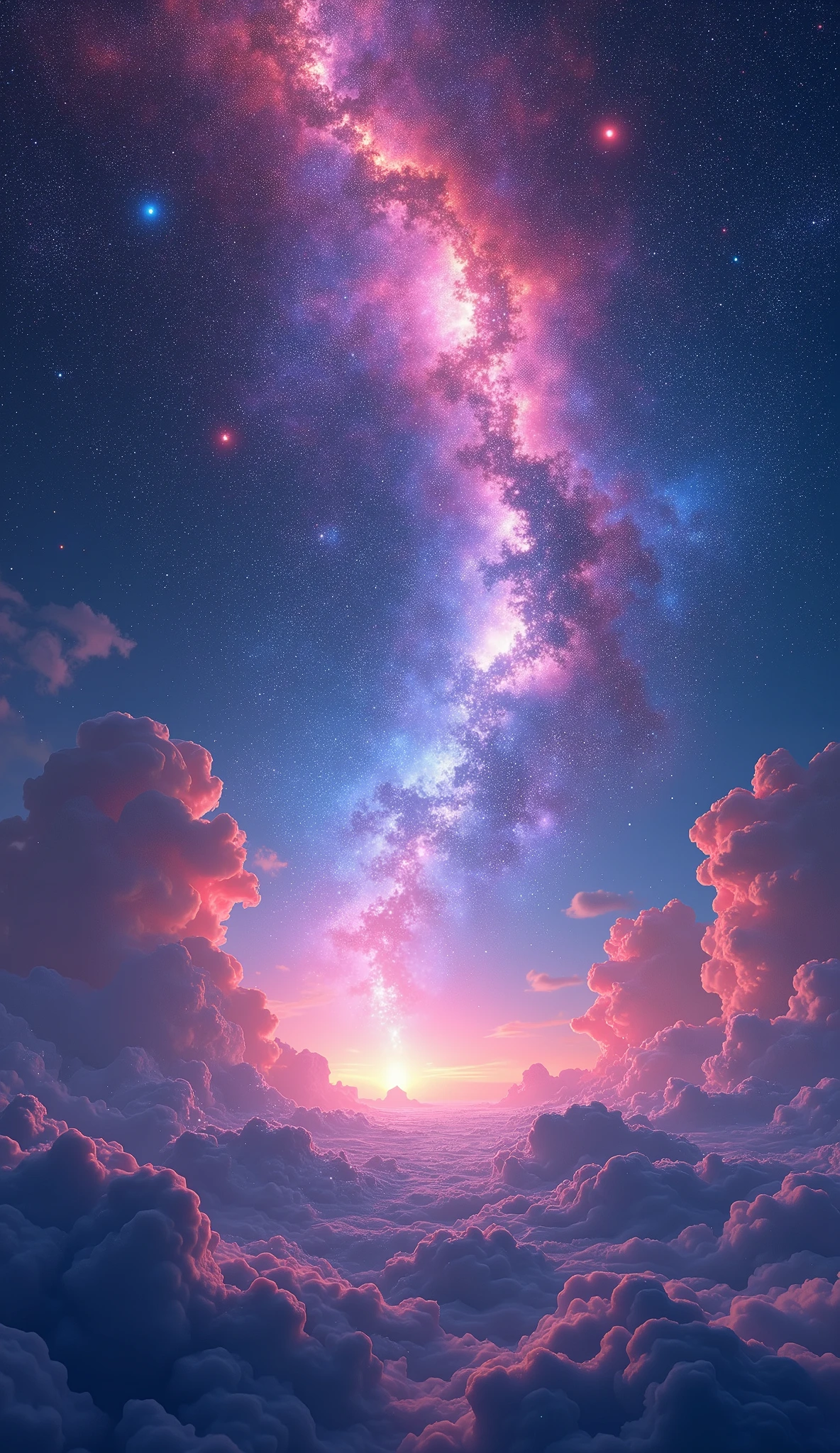 A view of a sky with clouds and a bright star - SeaArt AI