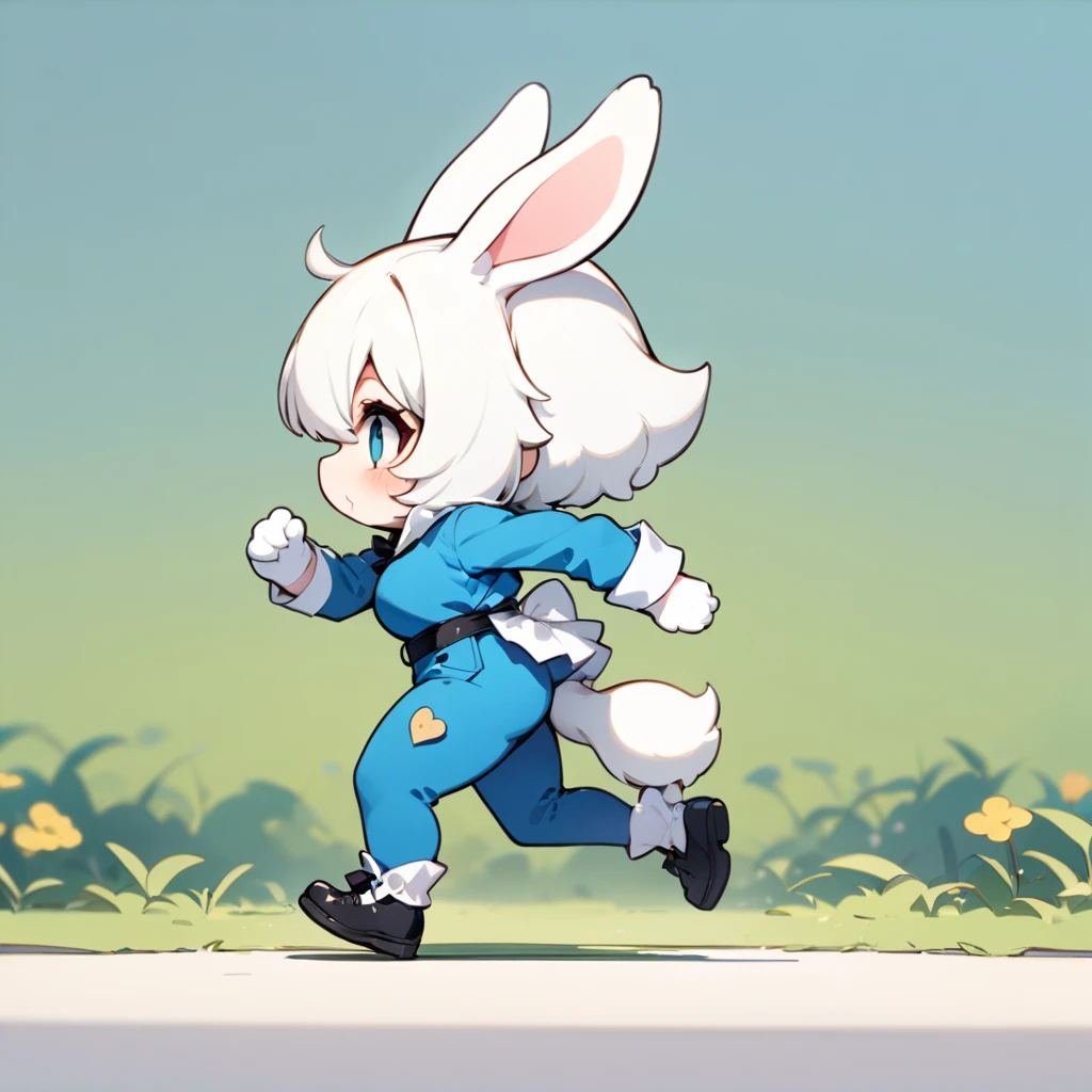 Furry boy,werecreature,Naked,at a forest, flower sea, Cute laugh, view the viewer,Lay your hands flat, Head tilt,Full body fur,Gray dorsal skin,White belly,light blues,Pink pupils,The body has a red pattern,white chest fur,Pink tail,Yellow pattern