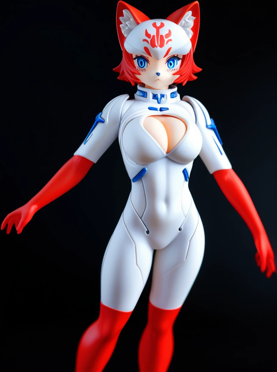 masterpiece,best quality,1girl,sexrobot,robot, robot joints,huge breasts,wide hips,thick thighs,blush,standing,hands on own chest,science fiction,pink eyes,pussy,mechanical skirt ,cleft of venus,happy,smile