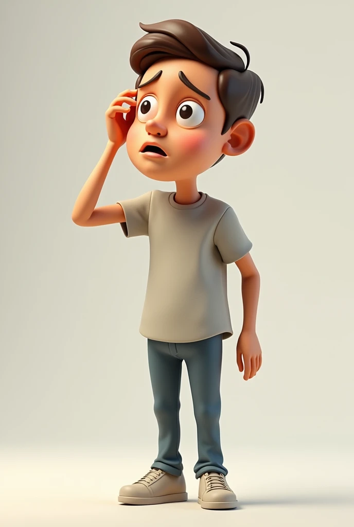 1 poor boy who have many problems 3d pic