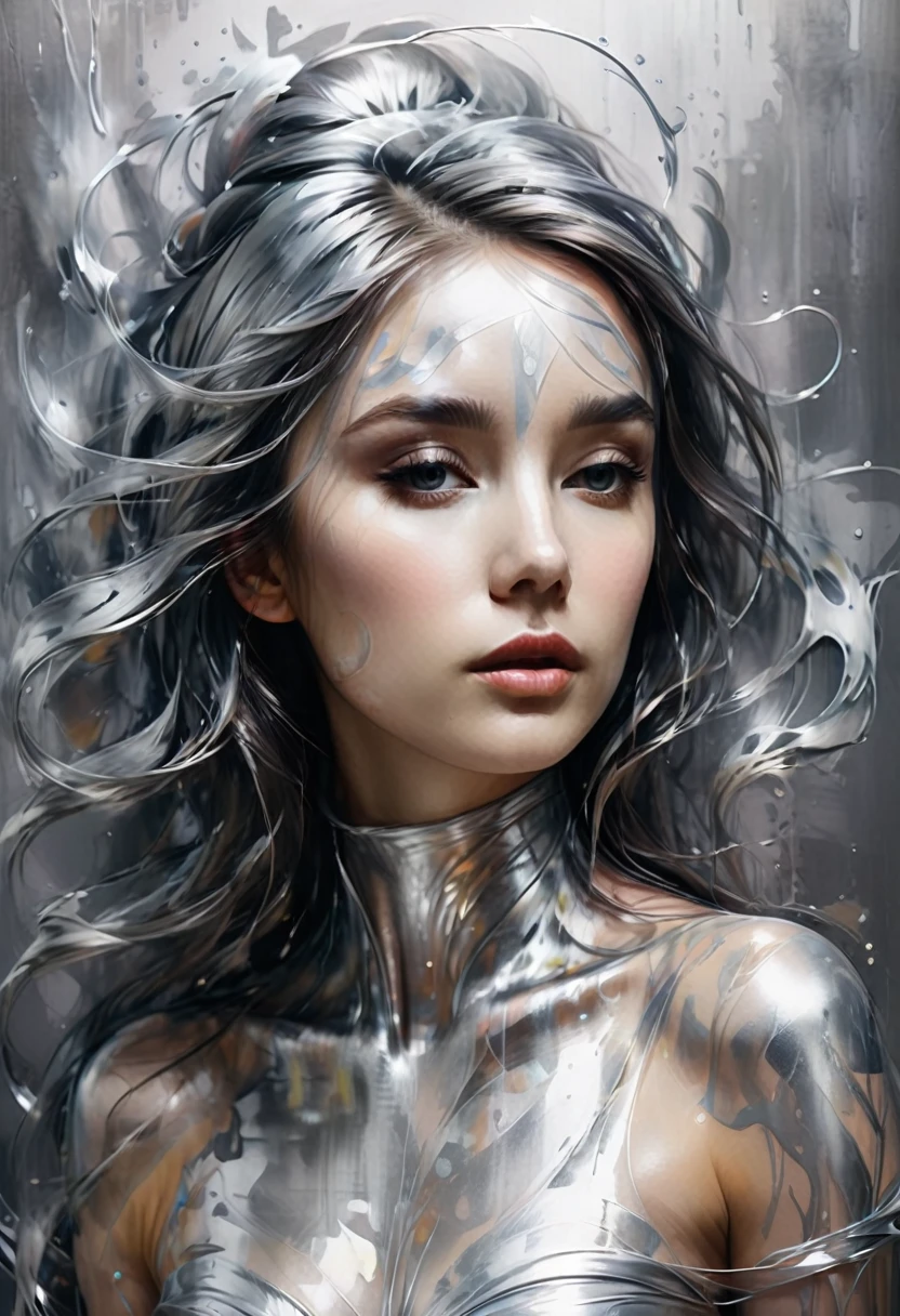 (best quality,masterpeace,detailed shiny skin),(from below:1.2),(photorealistic, immense details, professional photo session  pose,perfect composition), finely detailed eyes, looking at viewer, 4k skin texture,  looking at viewer,  extreme close-up,
,1girl, ((naked breast)),  night city background,  elegant haircut, 
,dramatic lighting, (dark theme:1.1), (hdr),
 <lora:epiNoiseoffset_v2:0.7>,  <lora:graphicNovelStyle_v10:0.8>