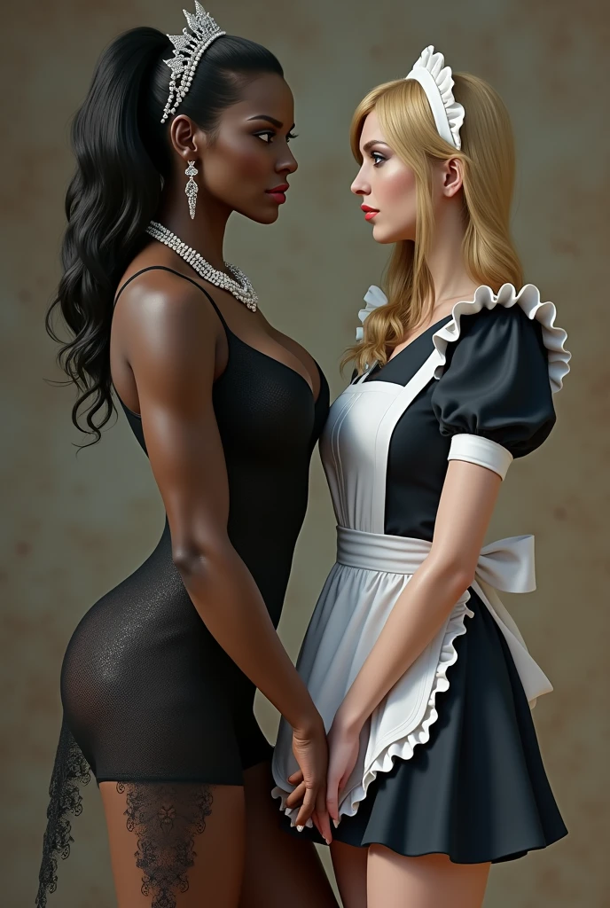 White girl ,  black girl, wedding, lesbian