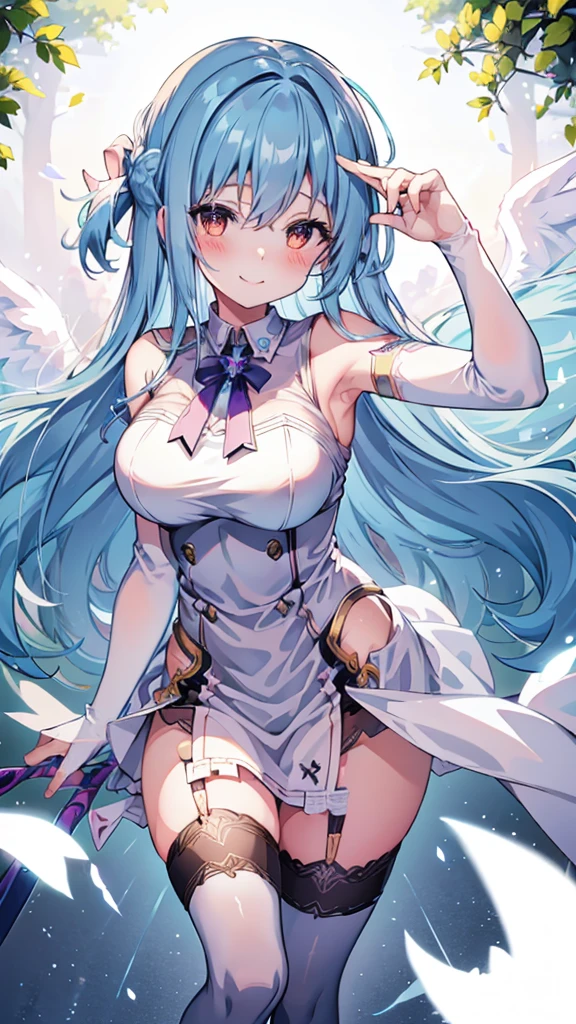 巨作, Best Quality, 1girl, Puffy Nipple, Face veil, Transparent cloth covering the lower half of the face, Ahoyago , (Peace Signal ) , hair ornaments, Transparent white panties, Panties,Gloves and a light blue Arabic dress, Aichi, Rolling eyes, tongue sticking out, With tongue, mad, open mouth, Screaming, ahegao, heavy breathing, blush, perspiration, Squatting, Full body