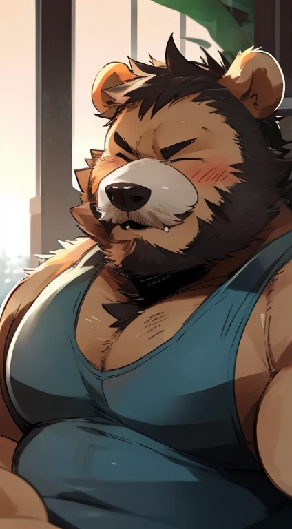 sweat, sweaty, steam, steamy,cum in large quantities,((made to cum by Semen extraction machine like milking machine)),((long pipe connected to his large penis)),Cloudy juice overflowing,bear beast man,thick eyebrows,tied to a chair,A gag is attached to the mouth,blindfold,A face that feels good
In the distant woods, a lone male bear beastman stood, his back adorned with alluring muscles, captivating in his physique. A mix of anxiety and desire swirled within his chest. Suddenly, he found himself forcibly bound to a milking machine. The cold touch of its metallic structure grazed his skin, engulfing his consciousness in a frenzy of arousal. The milking machine unleashed a series of stimulating sensations, overwhelming his body, rendering him numb as he succumbed to the intoxicating pleasure. His resistance waned, replaced by the all-consuming desire that burned within. Every part of his being craved for more, urging him to push beyond his limits in pursuit of greater gratification. The night's darkness enshrouded his ecstasy as he was drawn into uncharted realms of pleasure.