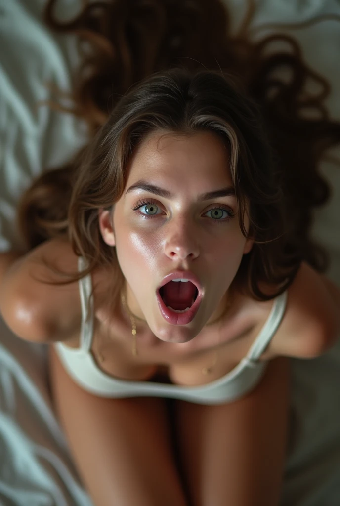 nude, Jennifer Lawrence, Gal Gadot, giving a blowjob, sucking on a huge penis, deep throat, blowjob, cum all over her, laying in reverse, her head off side of bench, erect penis, highly detailed, thrusting into her throat, a man stands at the side of bed, his cock sliding into her mouth, penis inside of mouth, at a park, swallowing entire penis, balls deep blowjob, outdoor, sunny, thrust into her mouth, close up of mouth