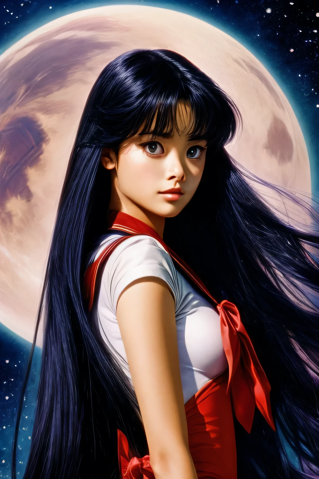 realistic sailor mars, rei hino, dark fantasy movie