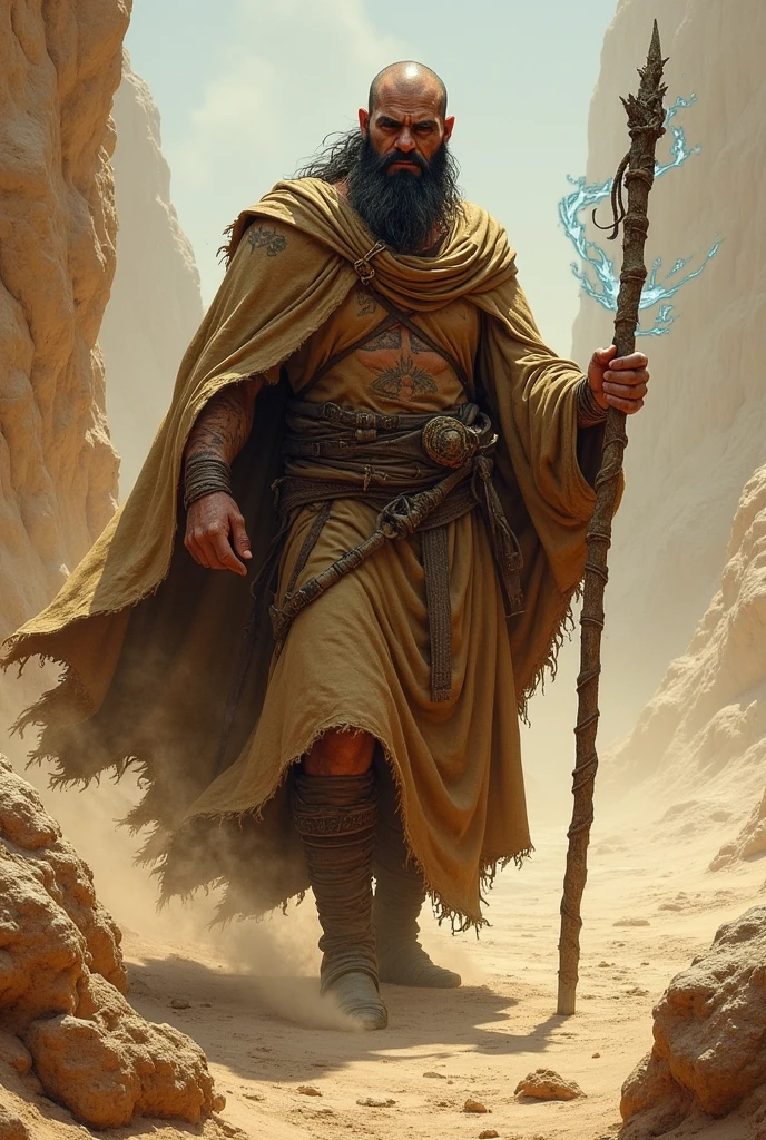 Old man、Straight figure、、、Magic cloak、bucket-hat、Magic shoe scepter、Face to the audience、goodness、A look of fortitude、bangle、choker necklace、耳Nipple Ring、mythological beasts、Mounts、starrysky、Fort Ty、Empty