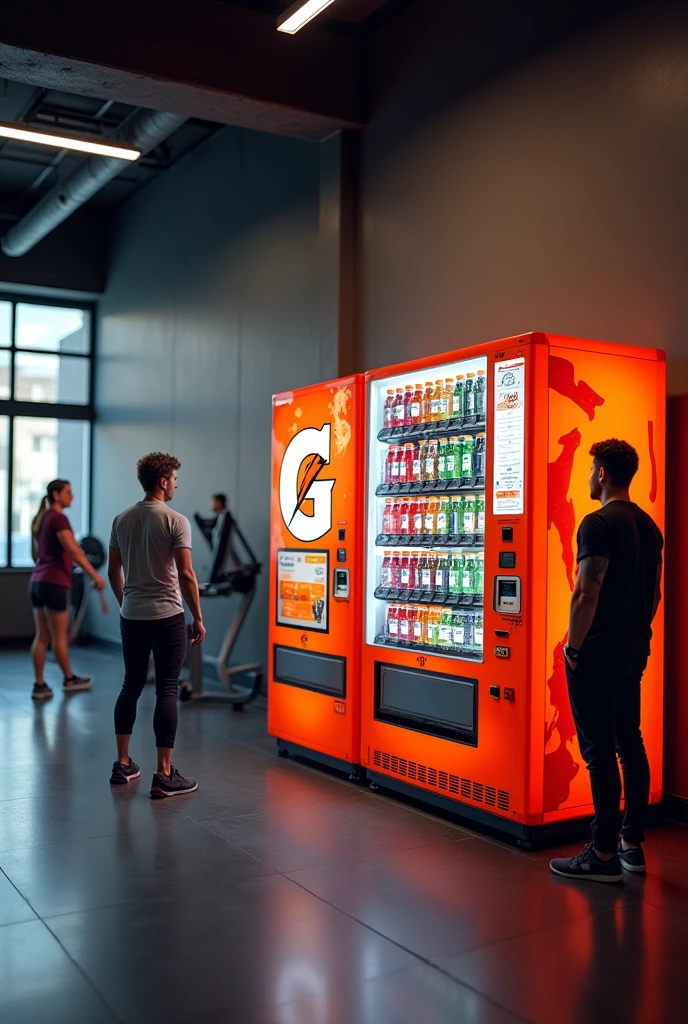 Because it is a product normally used by people who practice sports, put gatorade soda machines in gyms.
