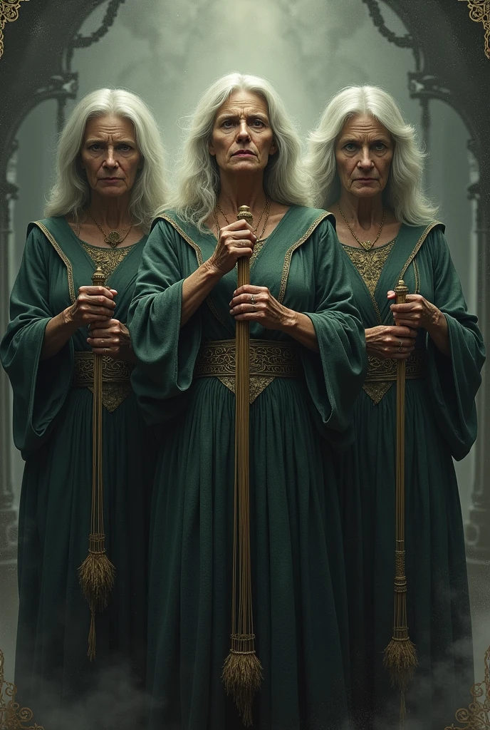 Angry old women in the creepy dark forest