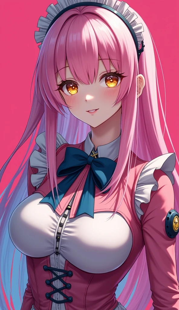best quality, masterpiece, highres, solo, {perseus_azurlane:1.15}, long_hair, pink_hair, pink_eyes, breasts, twintails, bangs, large_breasts, very_long_hair, blush, cleavage, hair_ornament, hat, nurse_cap, white_headwear, nurse, center_opening, id_card, 1girl, looking_at_viewer, official_alternate_costume, upper_body, white_background, closed_mouth, simple_background, smile, x_hair_ornament