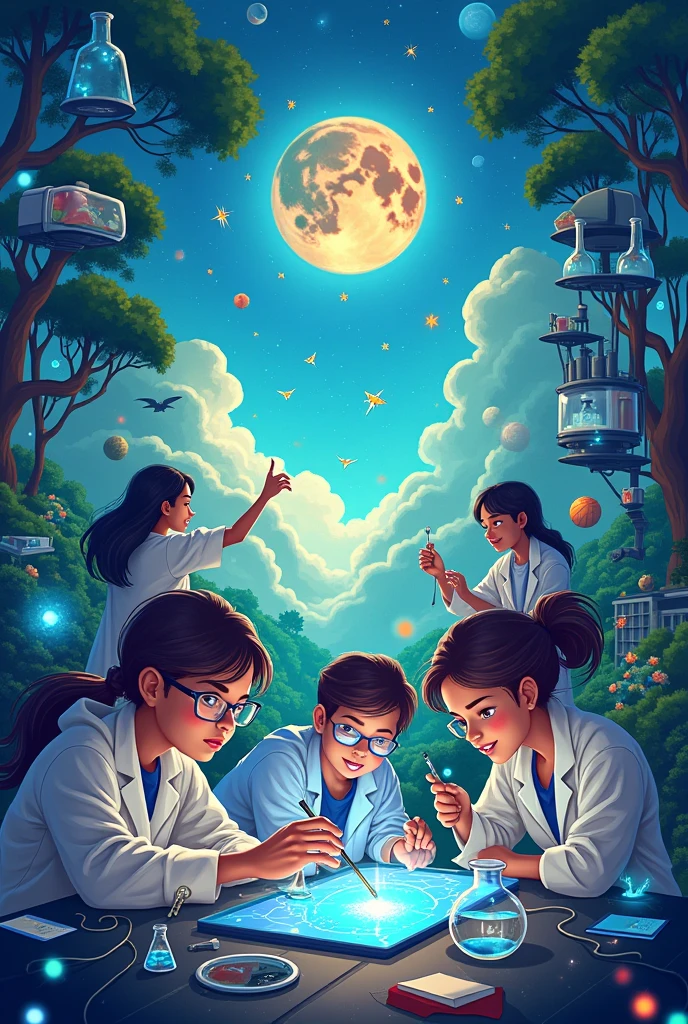 I need ideas for science day art