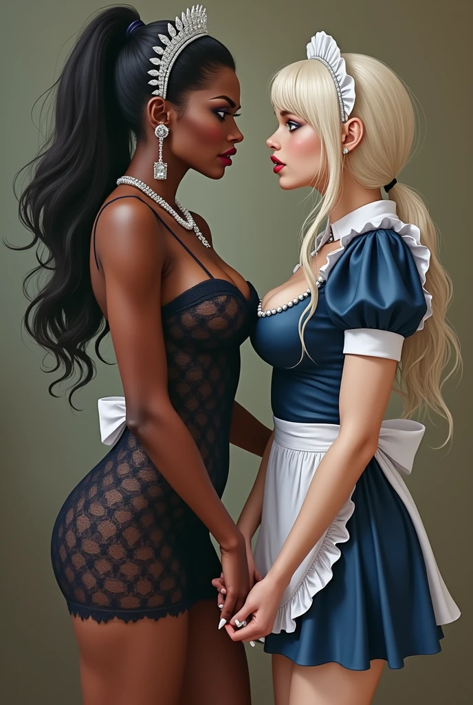 White girl ,  black girl, wedding, lesbian
