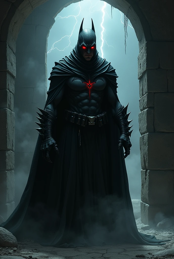 Demon monsters with black scales, black robes, skulls, eyes with flames, dark clouds in the sky, lightning and thunder, the picture is full of evil and makes people feel scared, Futurism, god rays, depth of field, anatomically correct, best quality, textured skin, super detail