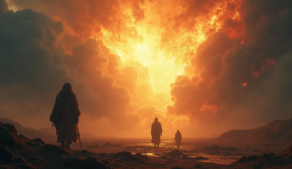 "《The Last Judgment》The work is inspired by the theatrical style of the British artist John Martin."