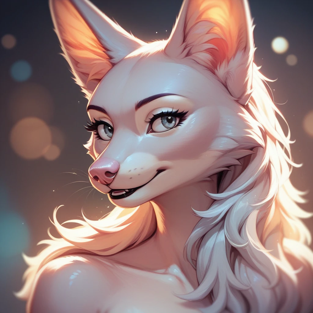 Best quality, detailed ,looking at viewer,Portrait of anthro wolf girl ),(detailed fur),fur color #fef0bf ,((wolf ears)),(detailed shading),(beautiful render art), by (kenket,Yasmil ,aomori,teranen,sky gracer,furlana),bright  orange   hair, body[normal wide hips,thick thighs],looking at viewer eyes[very detailed blue cute squinted],background[swimming pool ,holidays ],based,  ,cute look, suggestive smile,canine teeth horny , submissive, heat, lust, trembling, invitation,,tongue ,huge   breasts ,wearing cyan  swimsuit stride, multiple fluffy long  wolf  tails(bright orange color), clothing[cyan   lifeguard swimsuit , big claverge,Transparent,see trough pussy nude,no clothing], ,stride,  ,nude