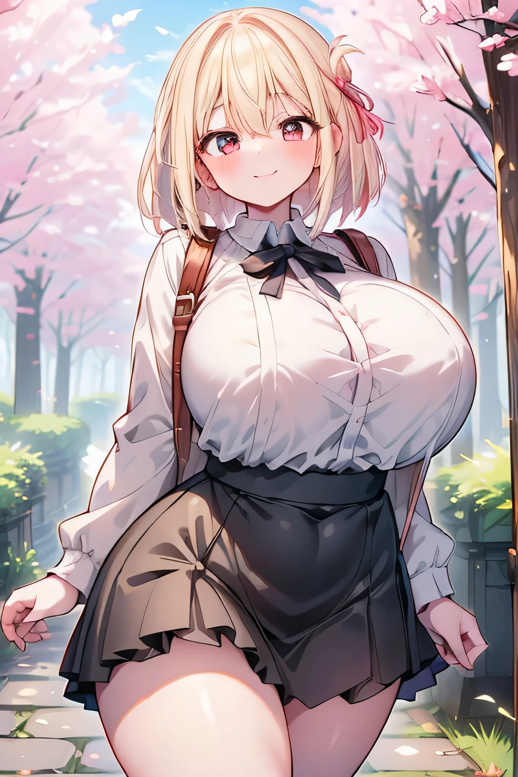 Hentai、High resolution、Fantasy、Sleepy smile、Cobblestone road in the deep forest、A busty gal with a sense of weight showing off her charms on the approach to the shrine、Perfect proportions、Black frilled dress、Cowboy Shot、Fatty thick legs、Clear eyes、Draw hands correctly、Rumia