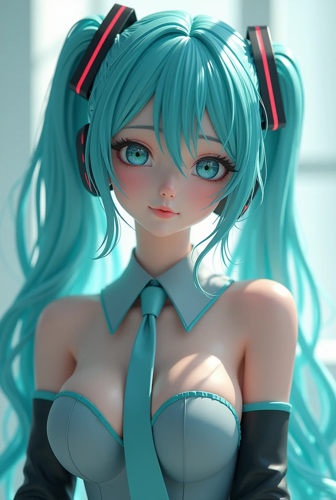 hatsune miku, purple hair, ((no clothes) (no bras) (no panty)), ((uncensored) (totally naked) (iced pussy)), furry panda earmuffs, cute, teen, lovely, sexy, playful pose, snowy weather --auto --s2