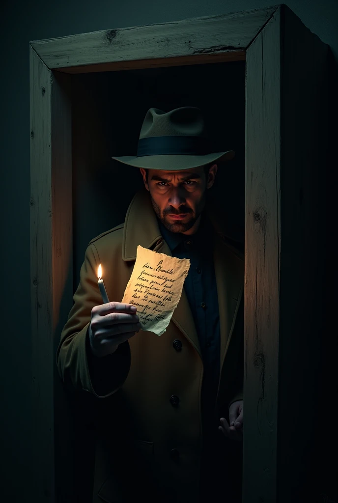 Image of a man smoking a cigarette in the shadows wearing a black hat representing danger and appearing to be someone dangerous