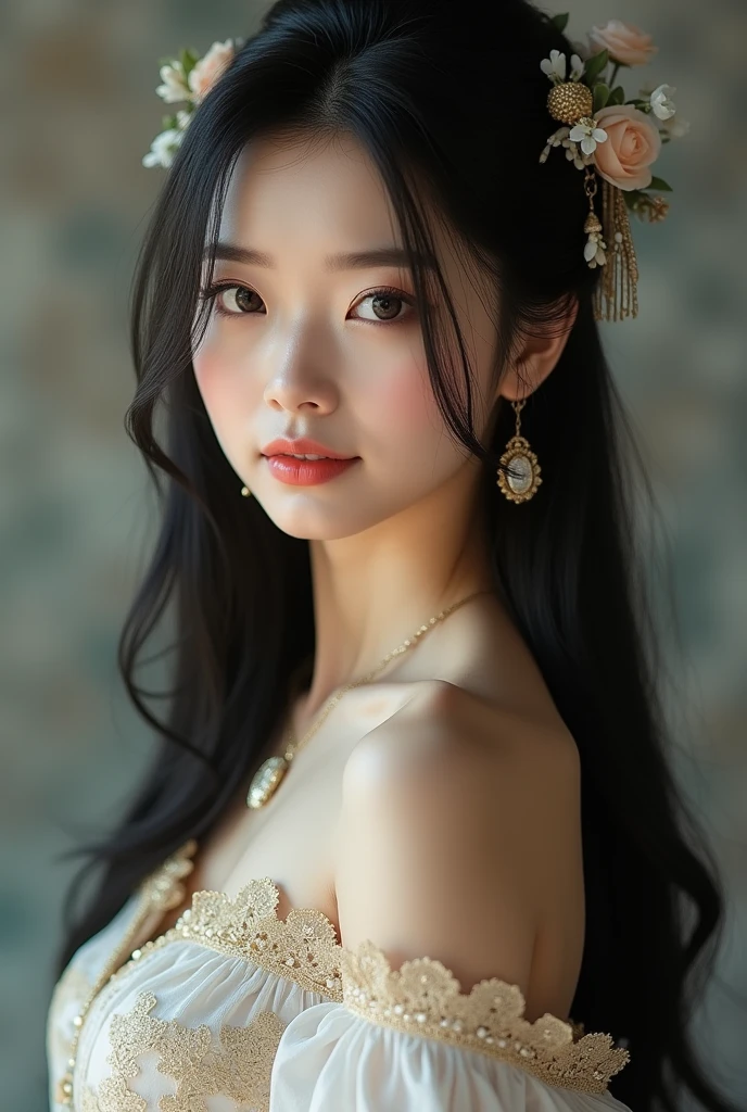 ((masterpiece 真實的照片 8K 壁紙))(( Full-length or half-length portrait))I want to create the woman I desire.She is about 2. Height 168 cm.She has long, straight, black hair that reaches her waist..她是個擁有符合人體黃金比例身材和Exquisite facial features以及健康的膚色的年輕中國女人. I hope she always has a mysterious smile on her face.And looked at me with loving eyes.Fraction_9,Fraction8_up,(majestic:1.5),(Ultra high quality:1.3)(best quality,High resolution,masterpiece:1.2),Super detailed,(actual,photoactual,photo-actual:1.37),(( wide angle lens)), masterpiece, Beautiful details, perfect focus, 8K wallpaper, High resolution, Exquisite textures down to the smallest detail, (Background blur:1.7), (最High resolution, clearly_image), best quality, singles, a woman, alone, masterpiece, Very detailed, semi actual, black short hair, hair, Bangs, , Perfect body, dimples, Mature, modern girl, Medium, full and natural breasts, Delicate and shiny eyes, Delicate and white teeth, Delicate pointed nose, Delicate, plump and glossy lips, Delicate and perfectly symmetrical face shape, perfect skin texture, smooth skin, deep neckline, Glasses, summer clothing, Beautiful designer dress, bend forward, seductive pose, dynamic poses, Earrings and necklaces, hair ornaments, Mild, Cute, blush, Mild smile, Exquisite facial features, bright colors, Exquisite facial features, Perfect body anatomy, Slender but with curves, Cute, at night, Perfect lighting, indoors, Confident, elegant posture,