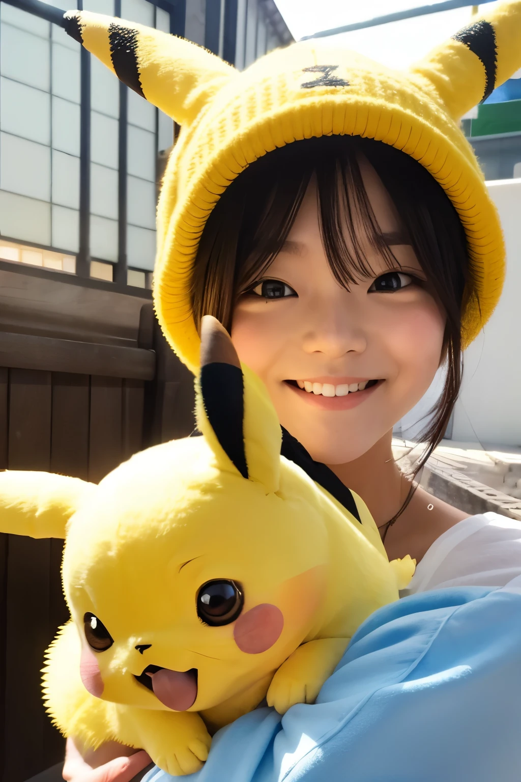 Pubic hair grows、Smile full of happiness、(((:1.3)))、、、Panting face、Lacking、(((Cute Pikachu Costume)))、Sweating、Expression in a state of excitement、Have sex with multiple guys、short-hair、eye glass