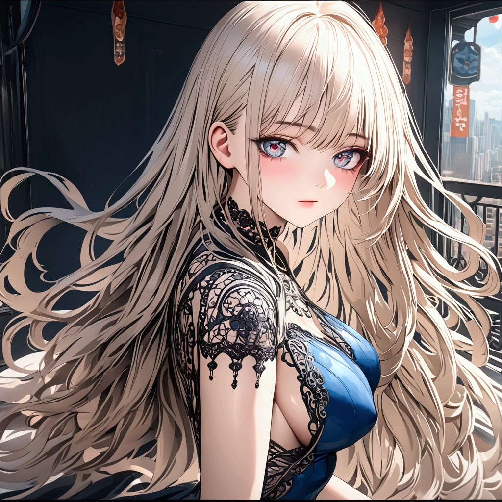 a beautiful young Chinese girl (anime style 8k, HDR, UHD, intricate details, extremely intricate details, hyperrealistic, extremely realistic, high quality). white, shiny and flowing hair (anime style 8k, HDR, UHD, intricate details, extremely intricate details, hyperrealistic, extremely realistic, high quality). eyes: blue color, expressive and bright eyes (anime style 8k, HDR, UHD, intricate details, extremely intricate details, hyperrealistic, extremely realistic, high quality). red and full mouth (anime style 8k, HDR, UHD, intricate details, extremely intricate details, hyperrealistic, extremely realistic, high quality). medium and pointy breasts extremely detailed (anime style 8k, HDR, UHD, intricate details, extremely intricate details, hyperrealistic, extremely realistic, high quality). thin, white, short, flowing dress showing all the details and contours of her breasts (anime style 8k, HDR, UHD, intricate details, extremely intricate details, hyperrealistic, extremely realistic, high quality). her dress is so thin that it flies in the wind showing her panties (anime style 8k, HDR, UHD, intricate details, extremely intricate details, hyperrealistic, extremely realistic, high quality). her panties are dark red lace (anime style 8k, HDR, UHD, intricate details, extremely intricate details, hyperrealistic, extremely realistic, high quality). she is riding on the amusement park (anime style 8k, HDR, UHD, intricate details, extremely intricate details, hyperrealistic, extremely realistic, high quality). background (anime style 8k, HDR, UHD, intricate details, extremely intricate details, hyperrealistic, extremely realistic, high quality). full body view (8k anime style, HDR, UHD, intricate details, extremely intricate details, hyper realistic, extremely realistic, high quality).