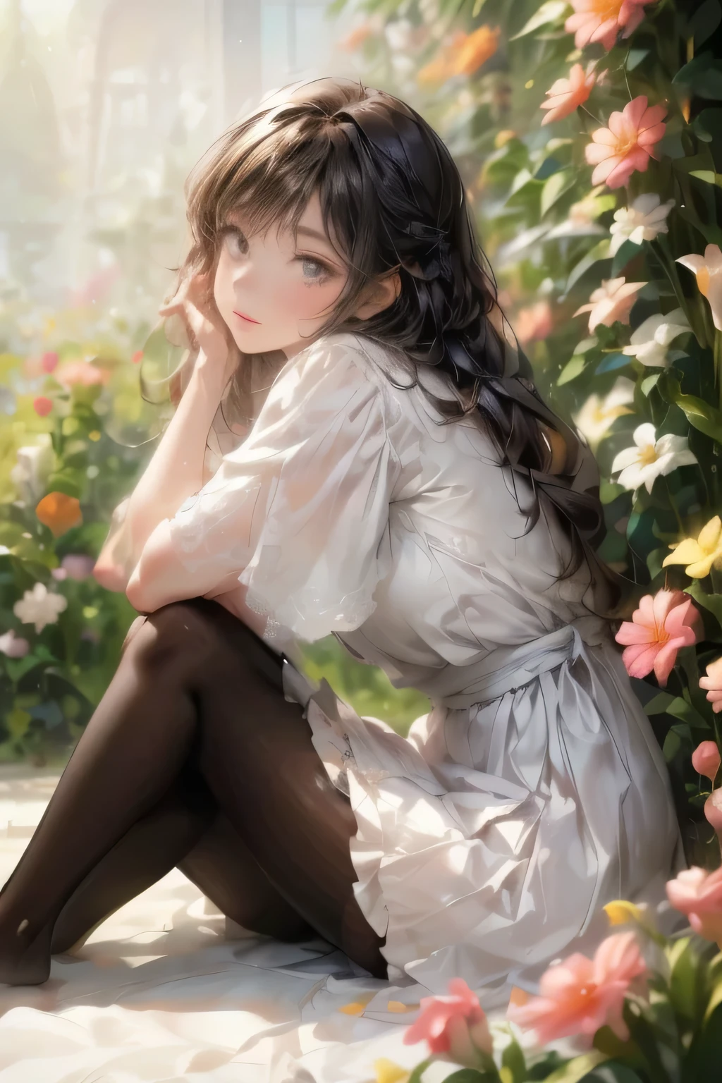 masterpiece, high quality, 1girl, 8 year old, solo, 3D face, walking, cowboy shot, long hair, solo, (small face, small nose, small mouth) Hermione Granger,jacket wide open, realistic, shiny skin, front view, shiny skin, lying down, many flowers, very detailed beautiful face and eyes, beautiful skin, perfect ??????? school, simple back, skin, ((no fabric,  no clothes, no panties)), low transparent panties, Thai transparent panties site, ((garment with holes, torn garment)), no shadow, ((between visible leg, between perfect leg)), perfect ???????, (extremely detailed 8k CG unit wallpaper), (masterpiece), (best quality), (ultra-detailed), (best illustration), (best shadow), (photorealistic: 1.4),, no wrinkle, 8K, Best quality, Masterpiece, Ultra High resolution, (Realism:  1.4), Original photo, (Realistic skin texture: 1.3), (Film grain: 1.3)