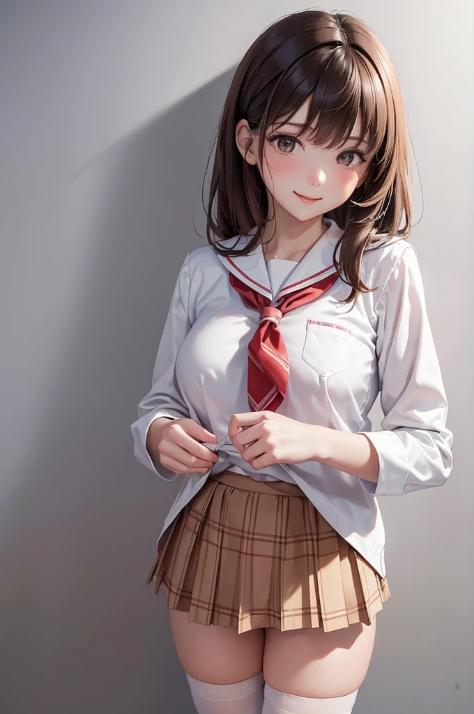 masterpiece, best quality, highres, 1girl hairclip <lora:misaka_mikoto_no_outfit:1> serafuku, school uniform