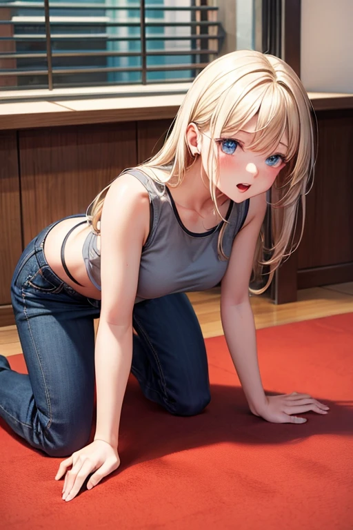 Anime girl in a black dress and a guy in a black shirt, Top rated on pixiv, ( ( Stop 4 # ) ), , Enchanting anime girl, Pixiv 3DCG, blonde anime girl with long hair, From Girls Frontline, Naughty anime style, (software) Safe at Work,  In a dress, Sex on pixiv