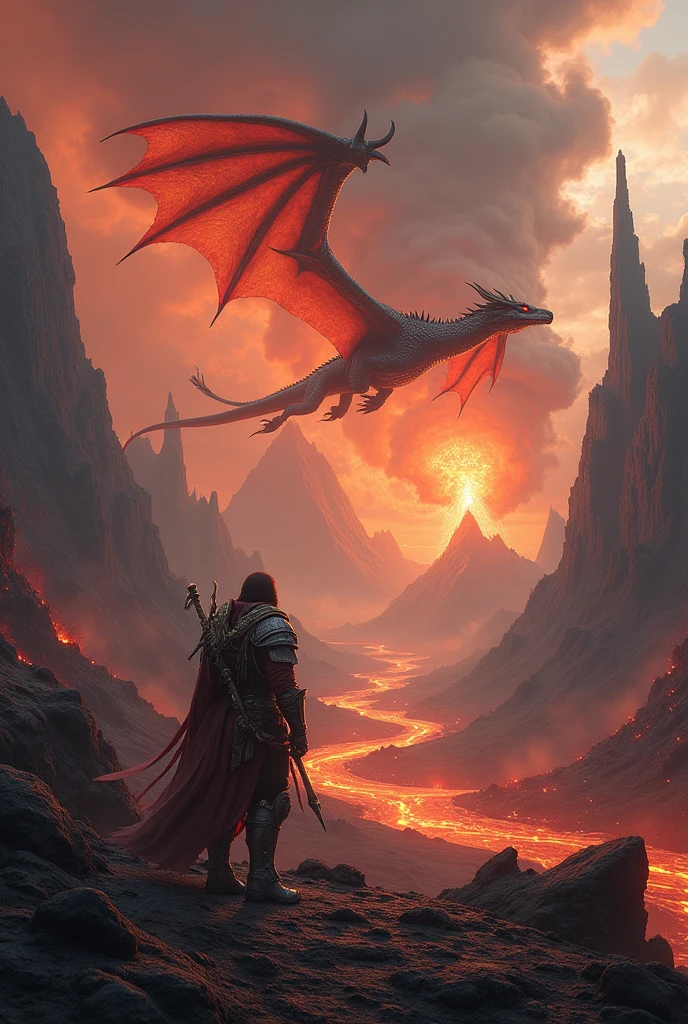 ((realisti, photo-realistic: 1.3), Extremely refined and beautiful, astounding, finely detail, an intricate, (((dragon, Surrounded by flames, Black Mountains, the trees, magma, the wind, Long wavy body, hiquality, higly detailed, Epic))), volumetric fog, 8K Ultra HD,  dslr, hiquality, (film grains: 1.4), Fujifilm XT3,official arts, 统一 8k 壁纸, Super detailed, Beautiful and beautiful, beste-Qualit, (s fractal art: 1.4), back light, On the contrary,