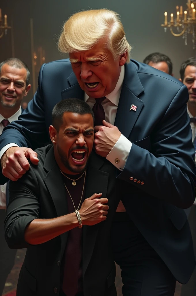 Uncle Ruckus from The Boondocks dressed as a Baptist priest giving a sermon to an angry BLM riot in Chicago, realistic, detailed, 4k