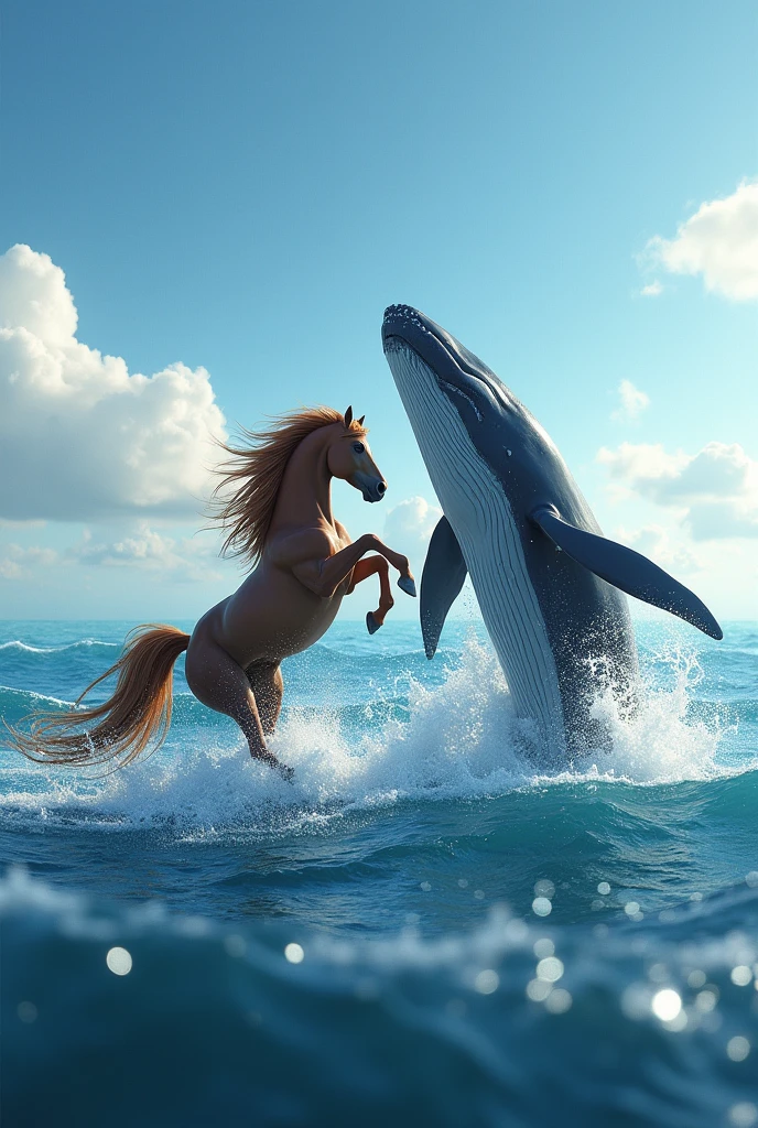 NSFW (nude) (Nami ((human)) large breasts, strip of pubic hair) rear view, vaginal penetration from behind, fucking male furry horse with horse penis, full body, on a deserted beach