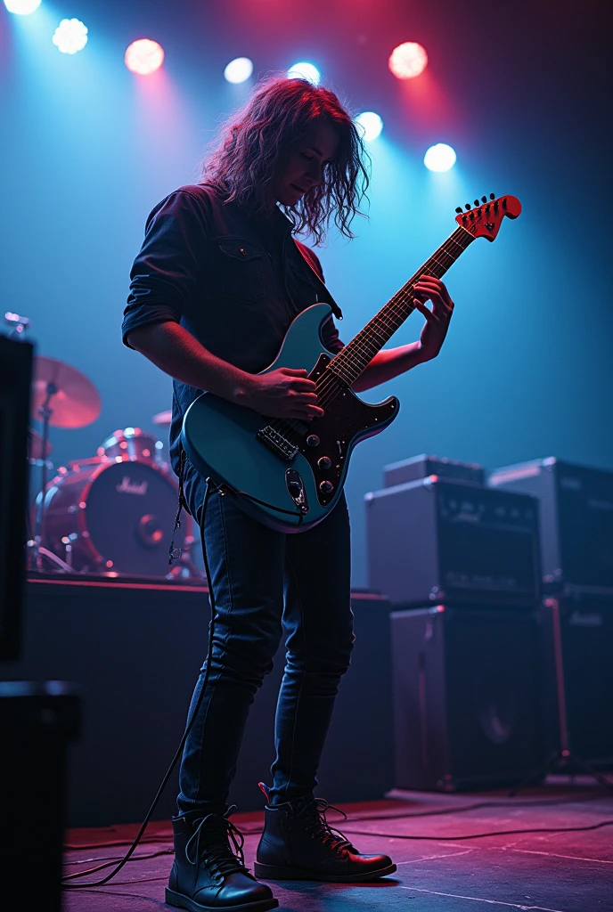 Rock music guitar