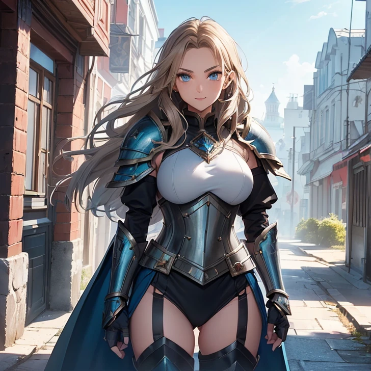 (((1girl))) (((Solo focus))) (((Appears to be 20 years old with youthful looks.))) (((Medieval fantasy attire.))) (((Medieval fantasy aesthetic.))) (((1girl))) (((Solo focus))) (((Appears to be 20 years old with youthful looks.))) (((Looks like a sexy female fantasy warrior.))) (((Sexy medieval fantasy attire.))) (((Large breasts.))) Create a powerful and muscular female warrior who exudes raw sexual energy and dominance. Her very presence is intimidating, as she gives off an air of ruthlessness that leaves men quaking in their boots. (((Rowdy and sexy.))) And when it comes to fighting or getting bawdy with men, she is not one to hold back - proving herself both on the battlefield and in the bedroom. With an insatiable appetite for carnal pleasures and a fierce determination to prove herself at every turn, there are few who can match the intensity of this sexy female warrior in a high fantasy setting. Her muscles ripple with power and strength, accentuated by her tight-fitting armor that leaves little to the imagination. Her breasts are large and full, almost bursting out of her armor as she strides confidently into battle. But it's not just her physical attributes that make her so intimidating - it's also her fierce attitude and unwavering determination to conquer any challenge that comes her way. There is nothing she won't do to achieve victory, whether it's on the battlefield or in the bedroom. Her dominant sexual nature only adds to the allure of this formidable female warrior in a high fantasy setting.