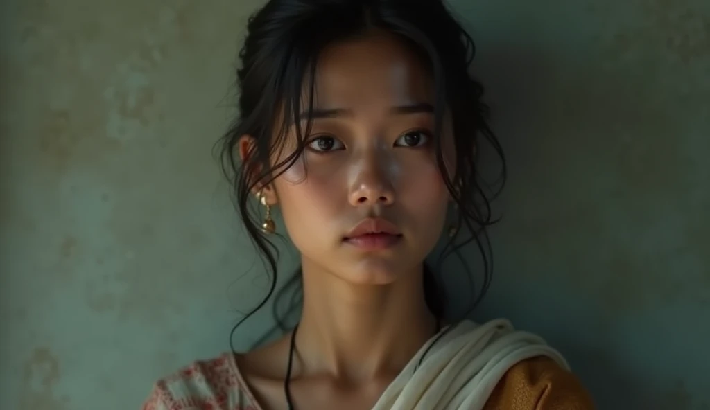 standing alone looking at viewer headband extremely beautiful girl posing perfect face detailed perfect detailed beautiful art work different faces