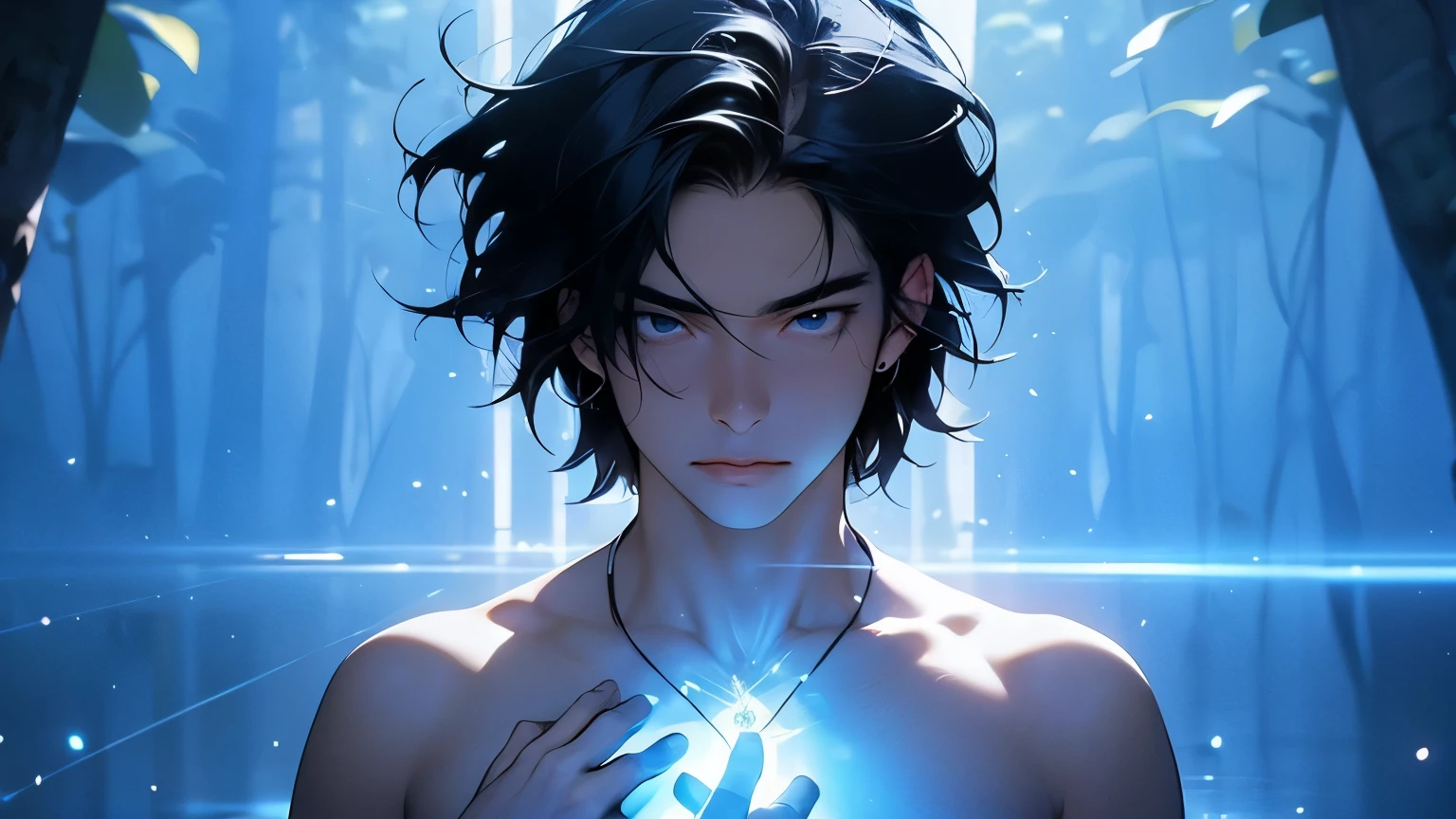 highres,Masterpiece， Best quality at best,Best Quality,hight quality, hight detailed,(boy, 1 boy), Sasuke Uchiha, (showing armpits:1.3), focus on the armpit, zoom in to the armpit, shirtless, in leaf village, masterpiece, best quality, ultra quality, absurd details, best light, best shadow, sharp, sharp picture, detailed face, detailed eyes, detailed hair, detailed, extremely detailed, great resolution, 8k, 4k, uhd, ray tracing