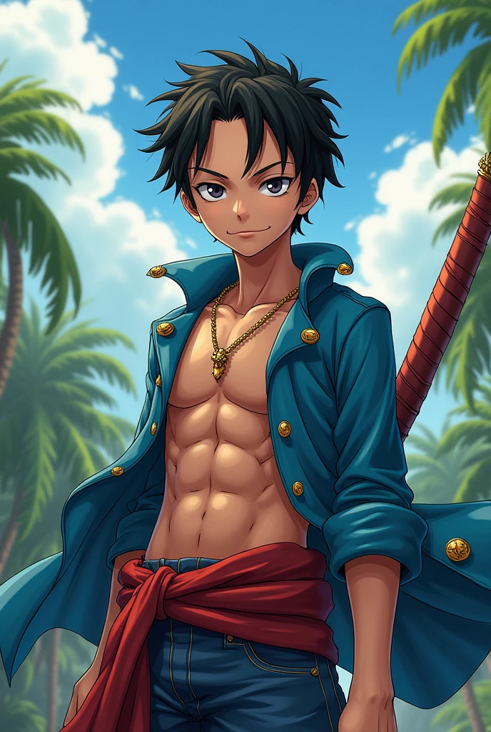 Luffy from One Piece with a friend