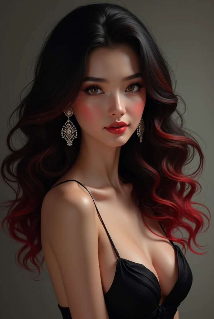Top quality, best quality, masterpiece, 8k, real image, real photo, real photo, dark, dark, fear, horror, real woman, realistic woman, real woman (dark and voluminous hair, perfect eyes, perfect face, wearing burgundy color lipstick), whole body, ripping out one's own heart, dirty with blood. --auto --s2