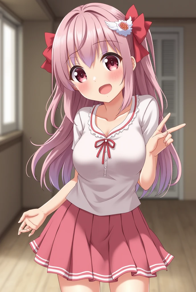 (best quality, masterpiece:1.2), ultra detailed, extremely detailed eyes and face, natural skin texture, detailed skin, natural lighting,
chibi, 1 girl, 14-year-old, early teens, (cute),
twintails, pink hair, shiny hair,
small breasts,
BREAK cheerleader, white and red crop top, white and red sleeveless shirt, midriff, red miniskirt, red pleated skirt,
BREAK (orgasm face, closed eyes, aroused, open mouth, gasp, blush cheeks, saliva trail:1.2),
BREAK (vaginal penis:1.2), (a man), hetero, (girl sit astride on man), (girl on top), (girl spread legs), (intense Sex:1.7), (cum out:1.2),
bedroom, bed, from below,