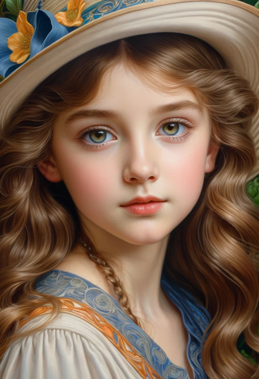 portrait of cutest Madonna baby illustration, artstation, CGI_Animation,
