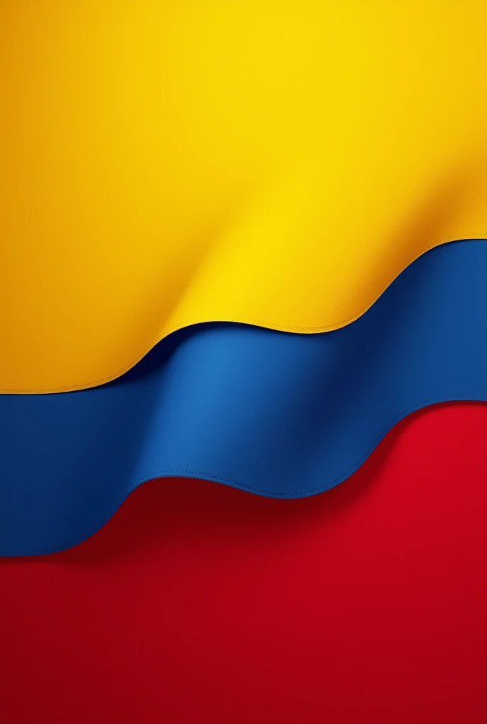 Create a well-designed flag based on the Andorran flag with the colors yellow (Main color), blue and red
