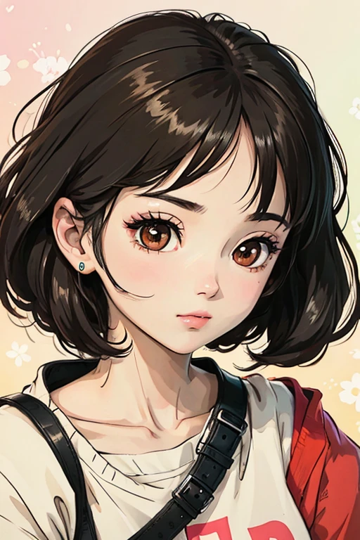 BLACK HAIR GIRL BROWN EYES ANIME GIRL 