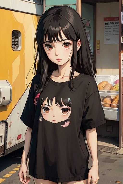 BLACK HAIR GIRL BROWN EYES ANIME GIRL 