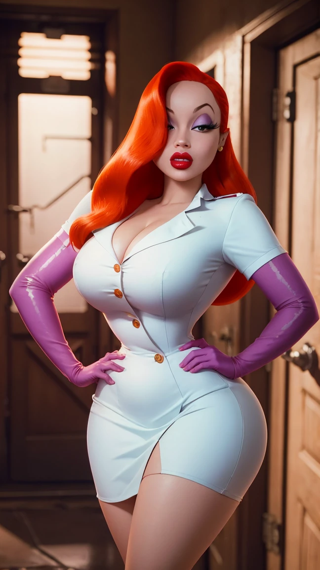 POV: ((((Super huge enormously gigantic tits, cleavage showing)))),(((Scarlett Johansson in a sexy look.hairstyle red hair black widow, red hair color, big breasts kate upton, bright makeup eyelashes, plump lips smile, mascara on eyes. Sexy positions in tight latex,she1, hair over eyes, split ponytail, clothing cutout, earrings, jewelry, miniskirt, white skirt, leotard, white jacket, long sleeves,, (1girl, agir, azur lane, dragon horns, bangs, bare shoulders, black gloves, breasts, big breasts , wide hips, playboy black leotard, bunny leotard, fishnets pantyhose, ((strip pole)), pole, ((pole dance)), yellow eyes, smile, indoors, neon, strip club

